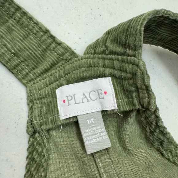 Children’s Place - Olive Corduroy Pinafore - Size 14 - Picture 3 of 3